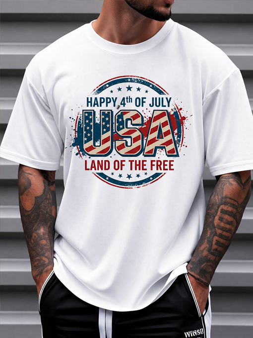 Happy 4th Of July USA Land Of The Free Patriotic Independence Day T-Shirt