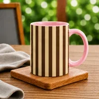 Pink and Brown Stripe