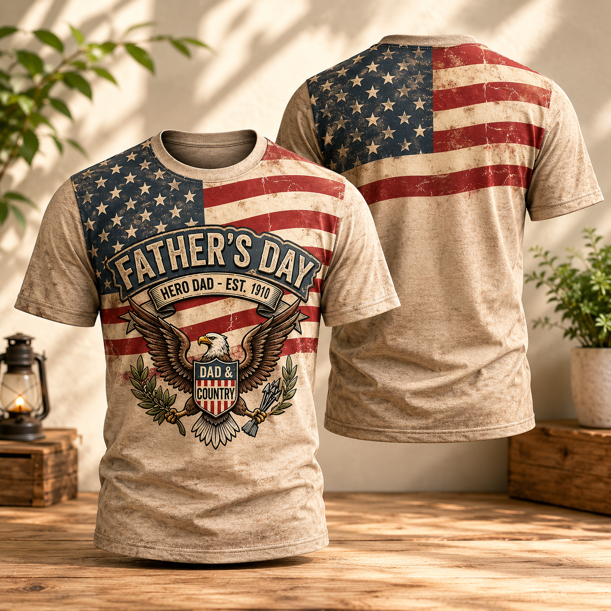 Fathers Day Hero Dad T-Shirt