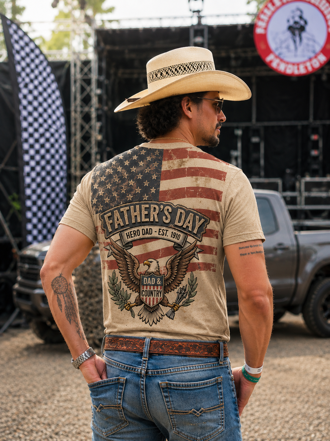 Fathers Day Hero Dad T-Shirt