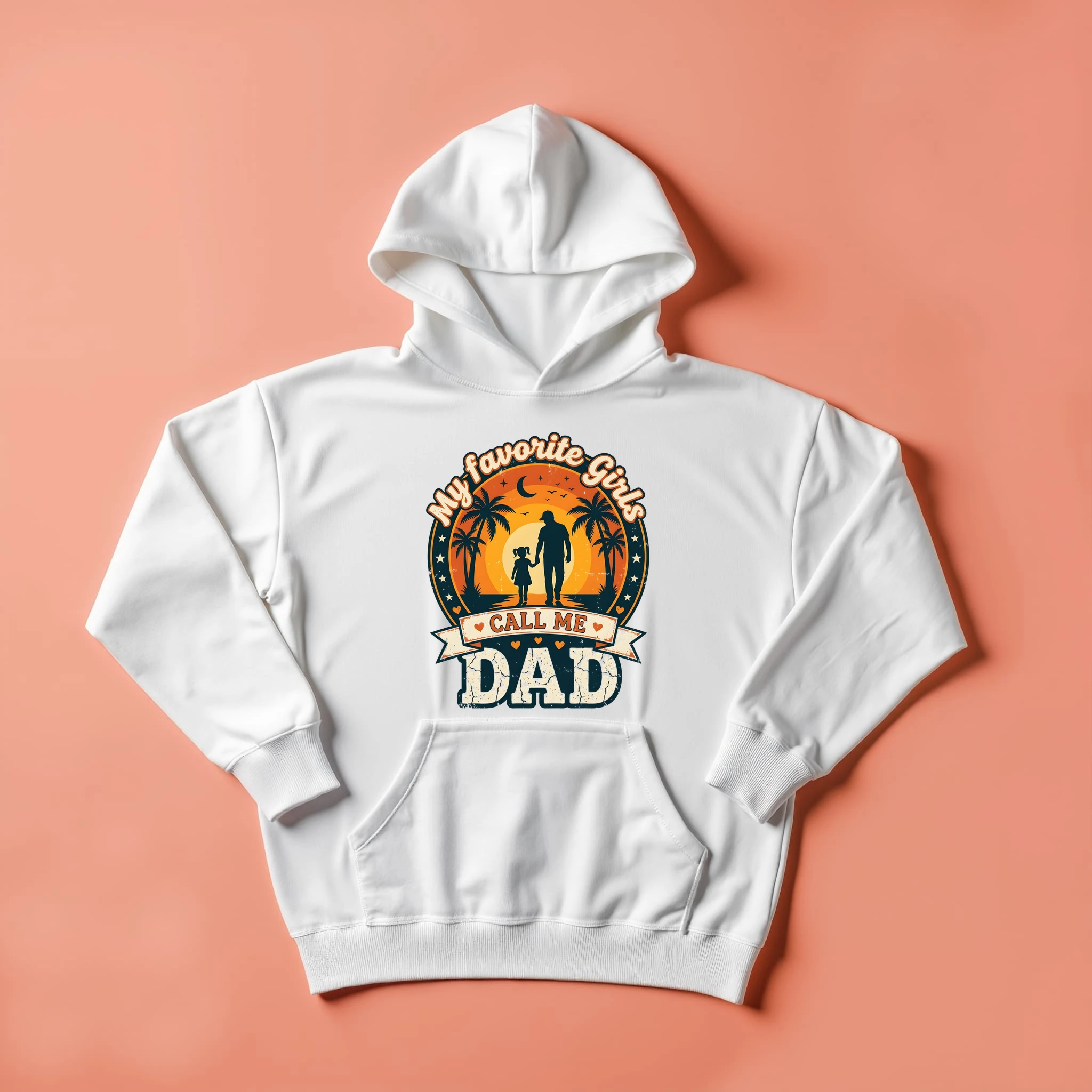 Best Girl Dad Ever Vintage Graphic T-Shirt