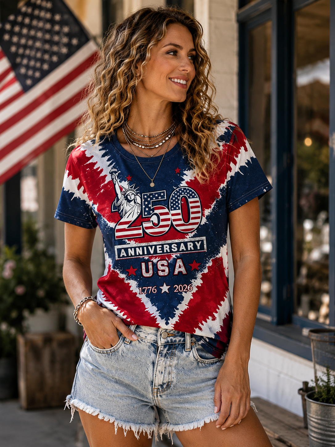250th Anniversary USA Patriotic Graphic T-Shirt
