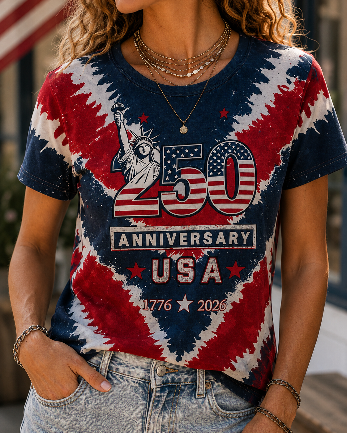 250th Anniversary USA Patriotic Graphic T-Shirt