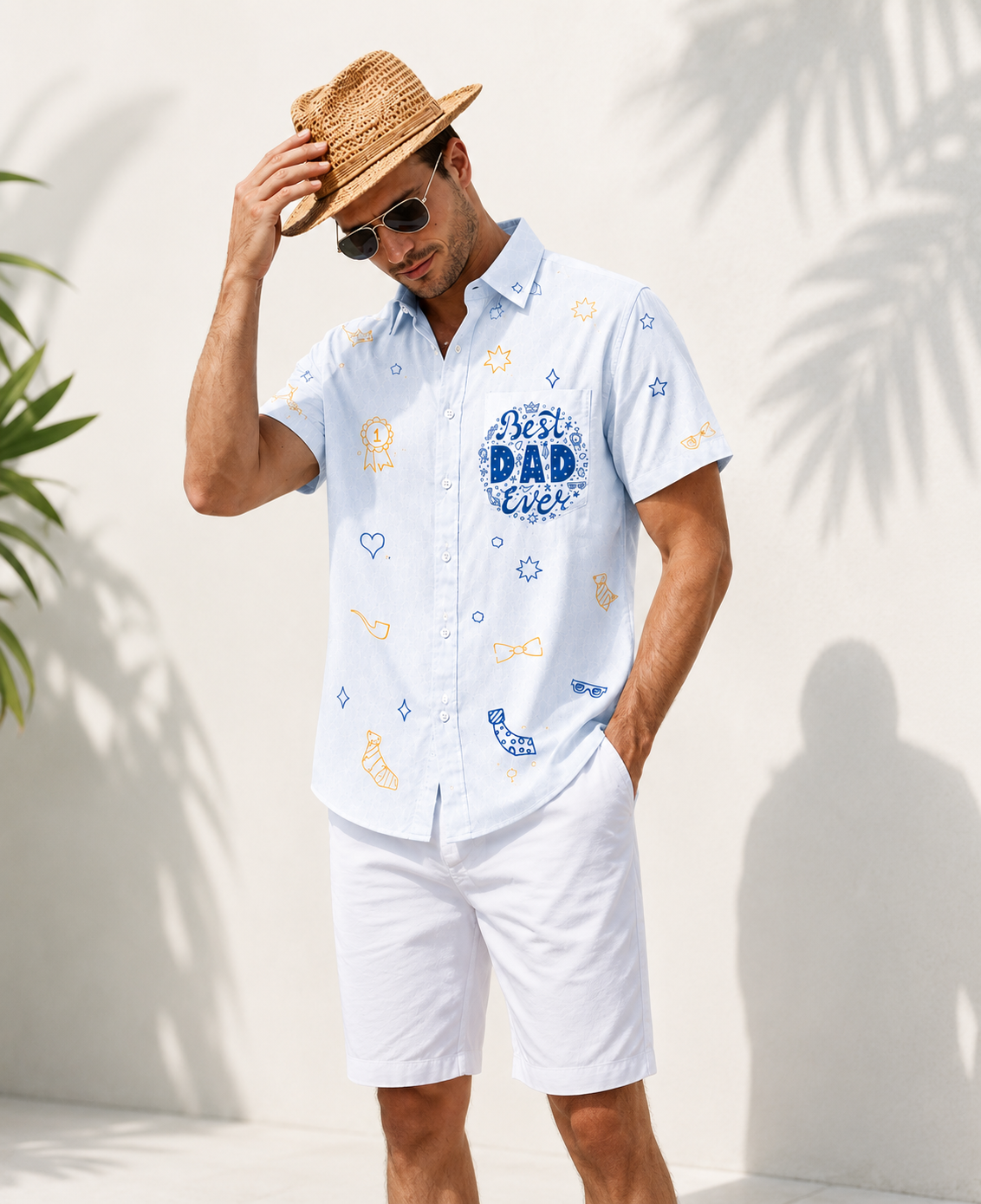 Best Dad Ever Hawaiian Shirt Meaningful Fathers Day Gift