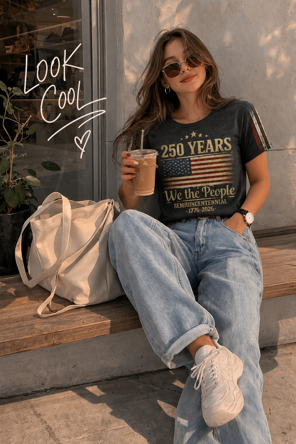 250 Years We The People Patriotic Graphic T-Shirt