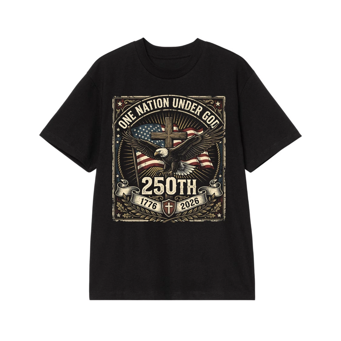 One Nation Under God Patriotic T-Shirt