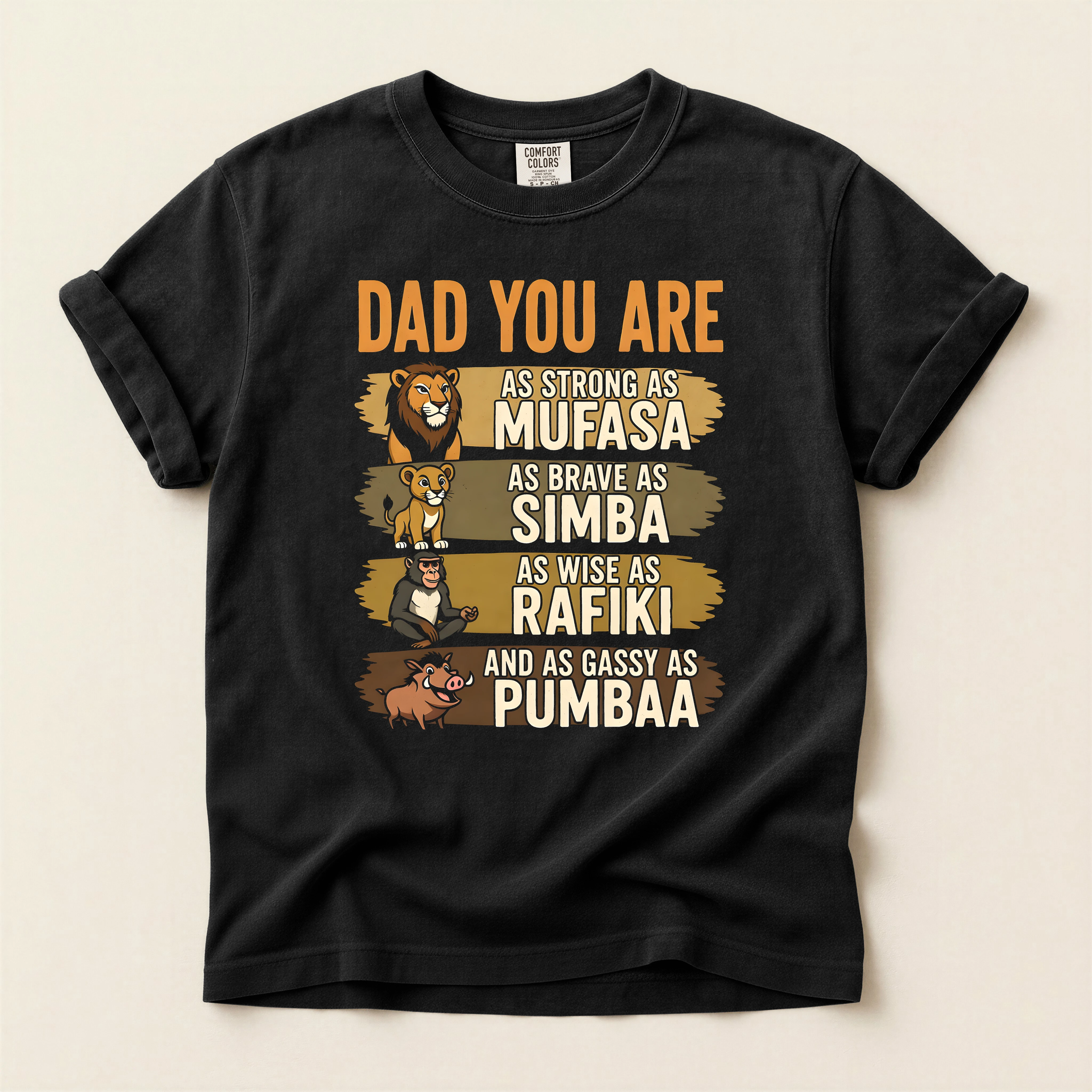 Dad Hero Strength Wisdom Humor Graphic T-Shirt