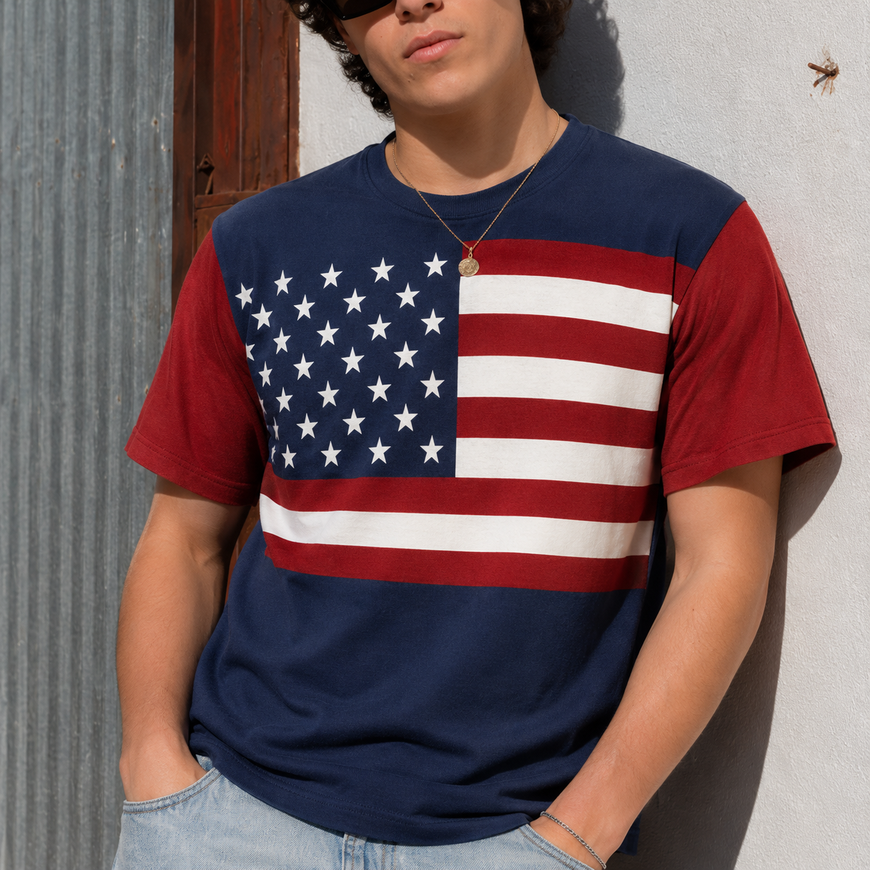 Classic American Flag Patriotic T-Shirt