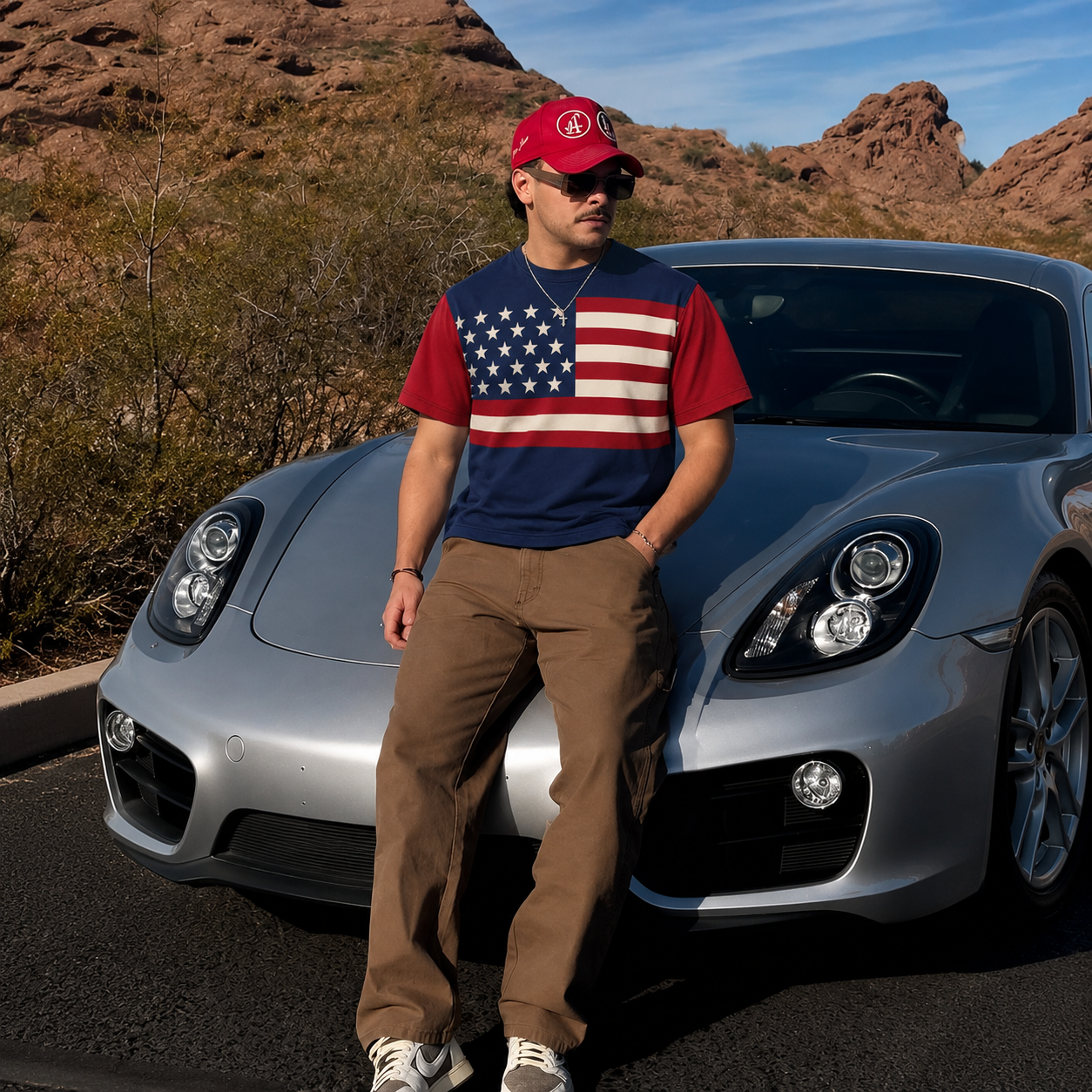 Classic American Flag Patriotic T-Shirt
