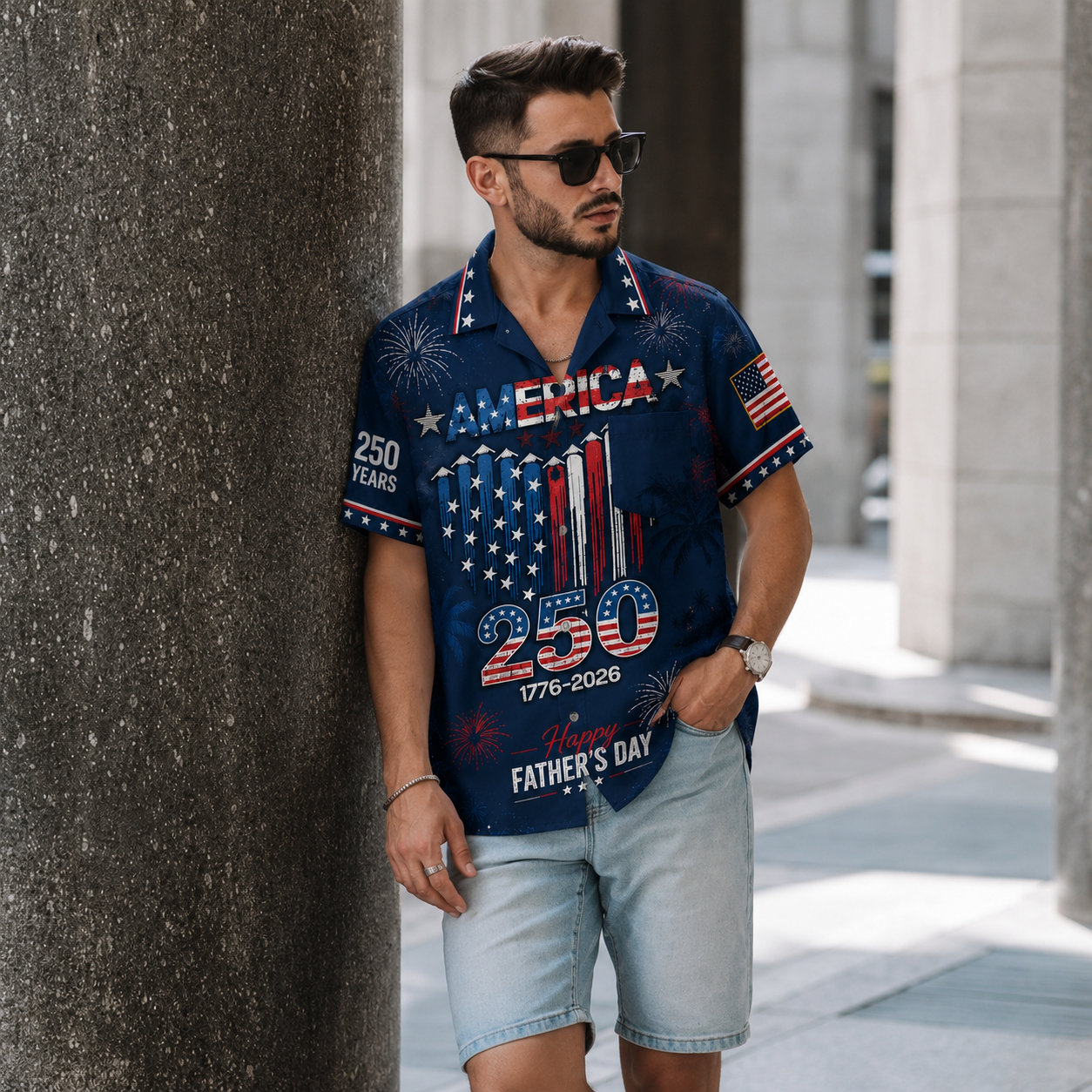 Proud To Celebrate America 250 Years Hawaiian Shirt