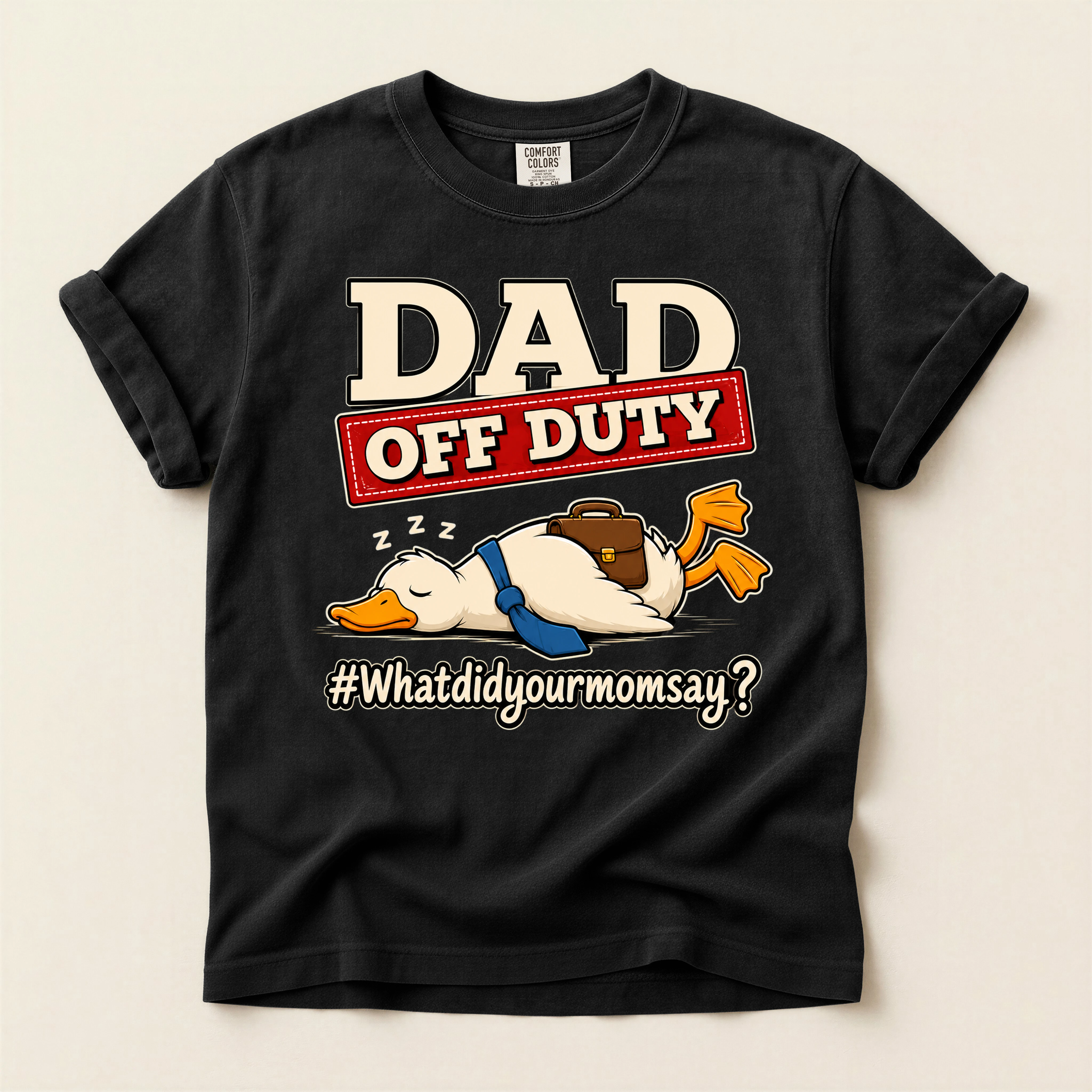 Dad Off Duty Parenting Humor T-Shirt
