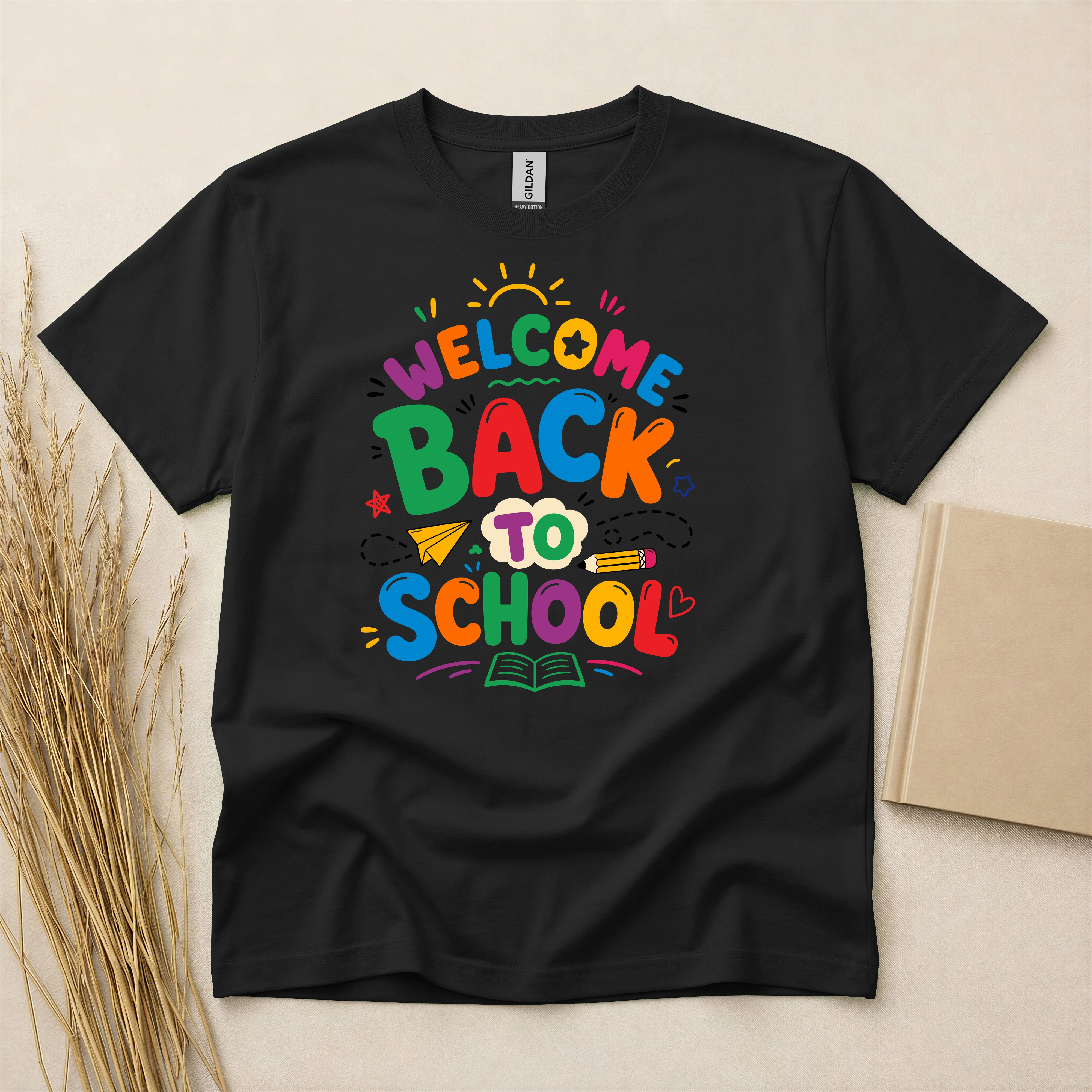 Welcome Back to School – Colorful Fun Learning Typography Design