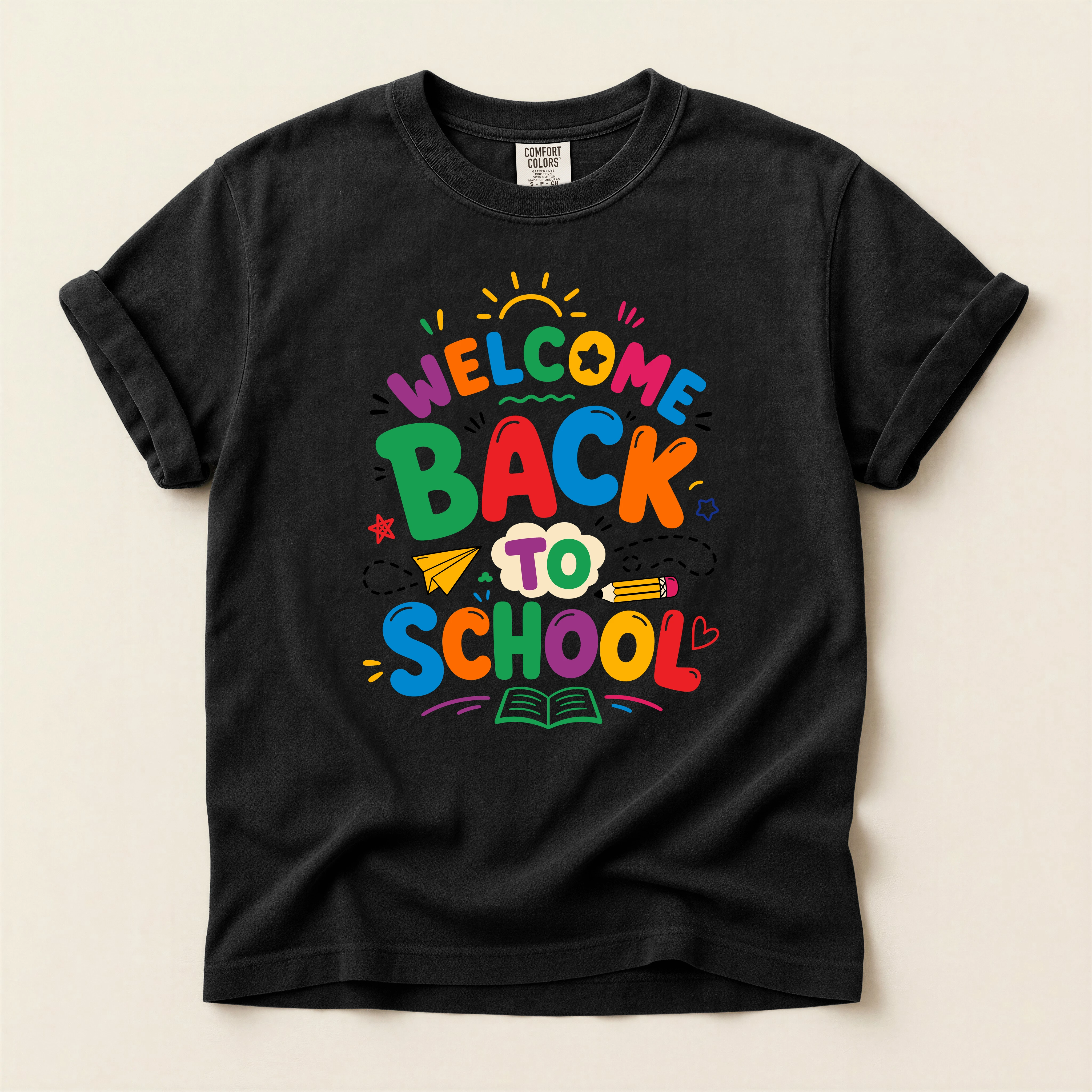 Welcome Back to School – Colorful Fun Learning Typography Design