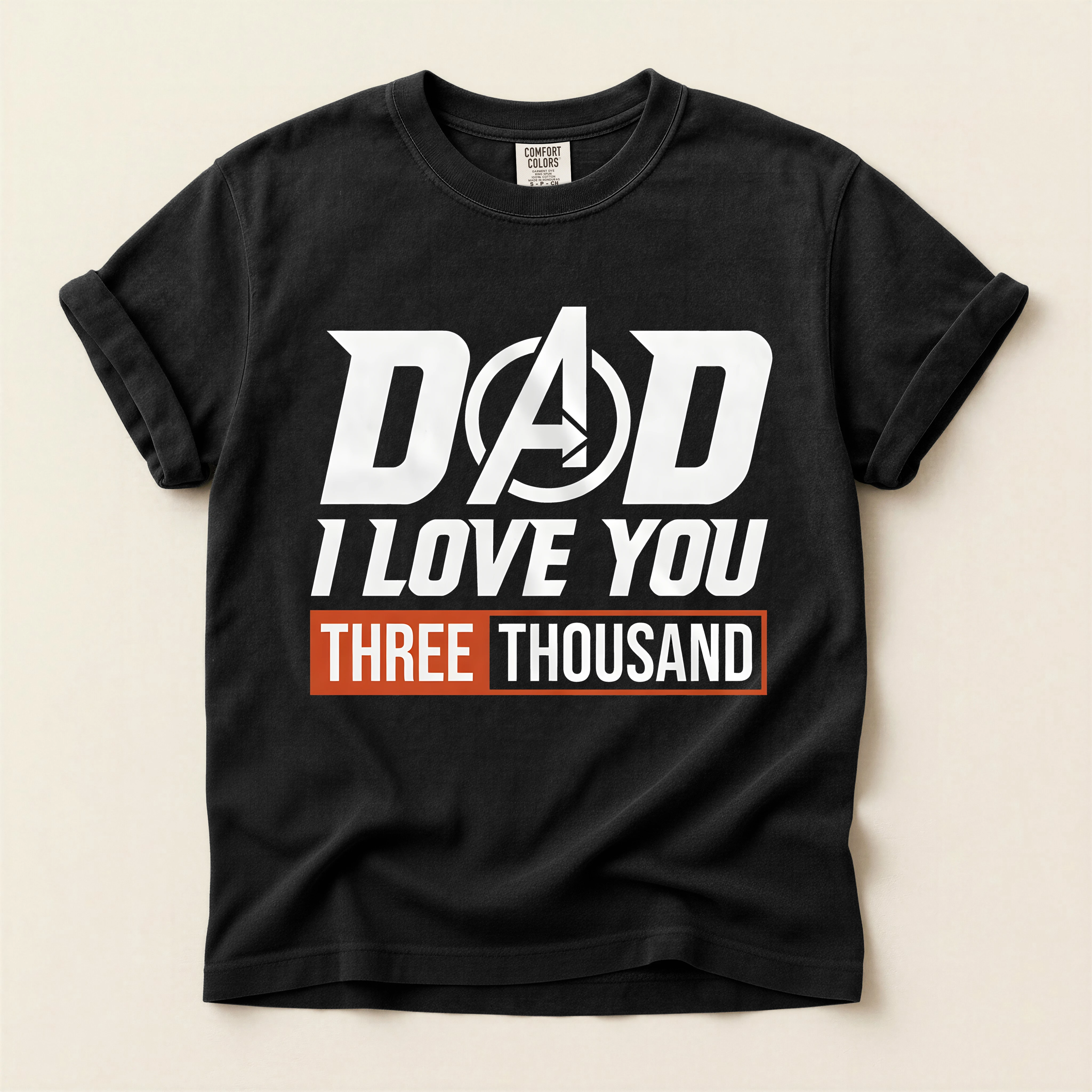Dad Avengers Inspired Love You 3000 T-Shirt