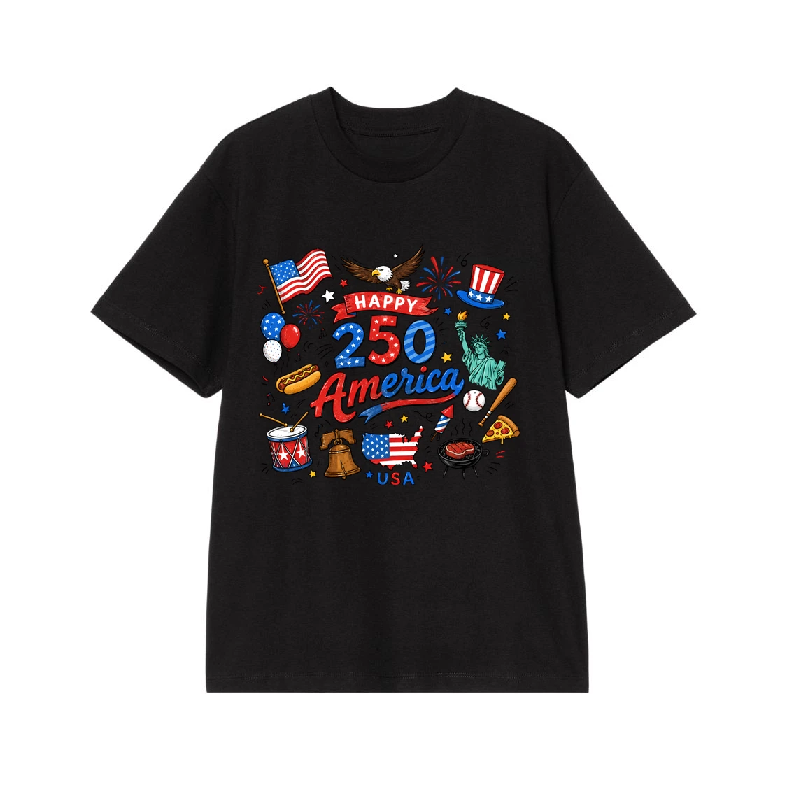 Happy 250 America USA Independence Day Patriotic Celebration Design