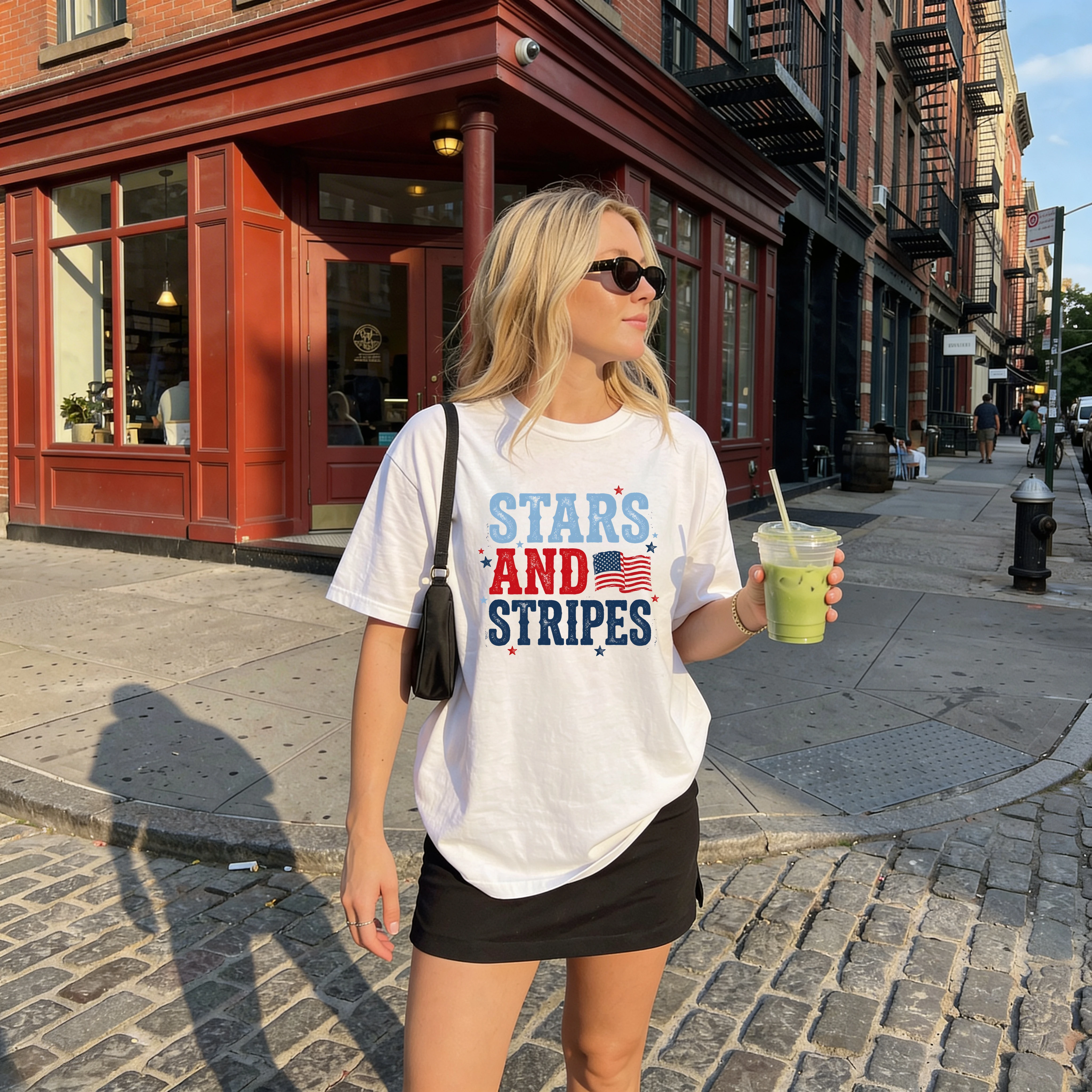 Stars And Stripes Independence Day T-Shirt