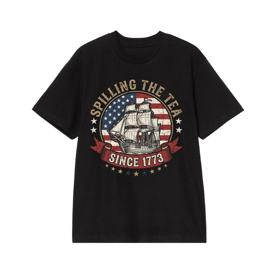 Spilling The Tea Since 1773 USA Heritage T-Shirt