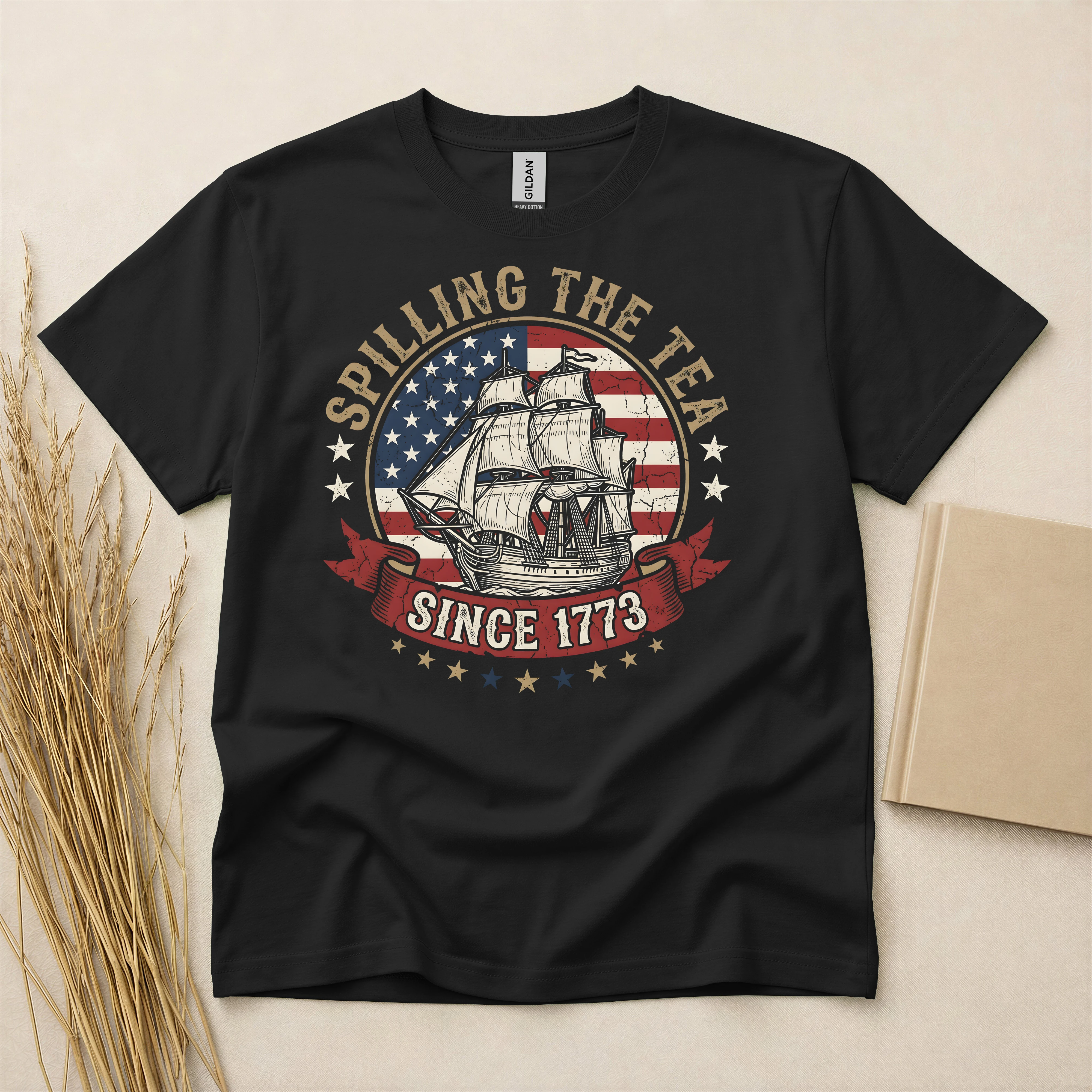 Spilling The Tea Since 1773 USA Heritage T-Shirt