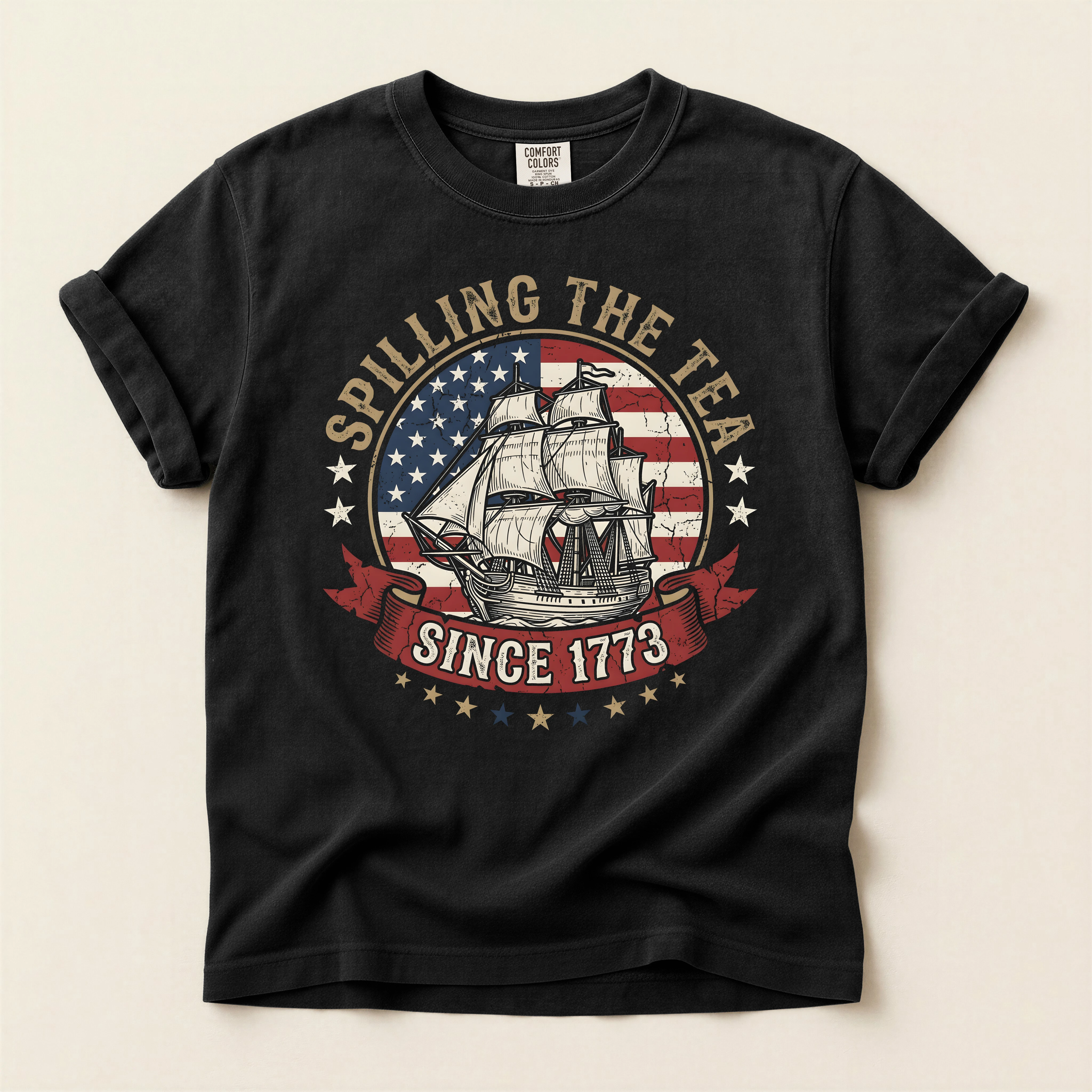 Spilling The Tea Since 1773 USA Heritage T-Shirt