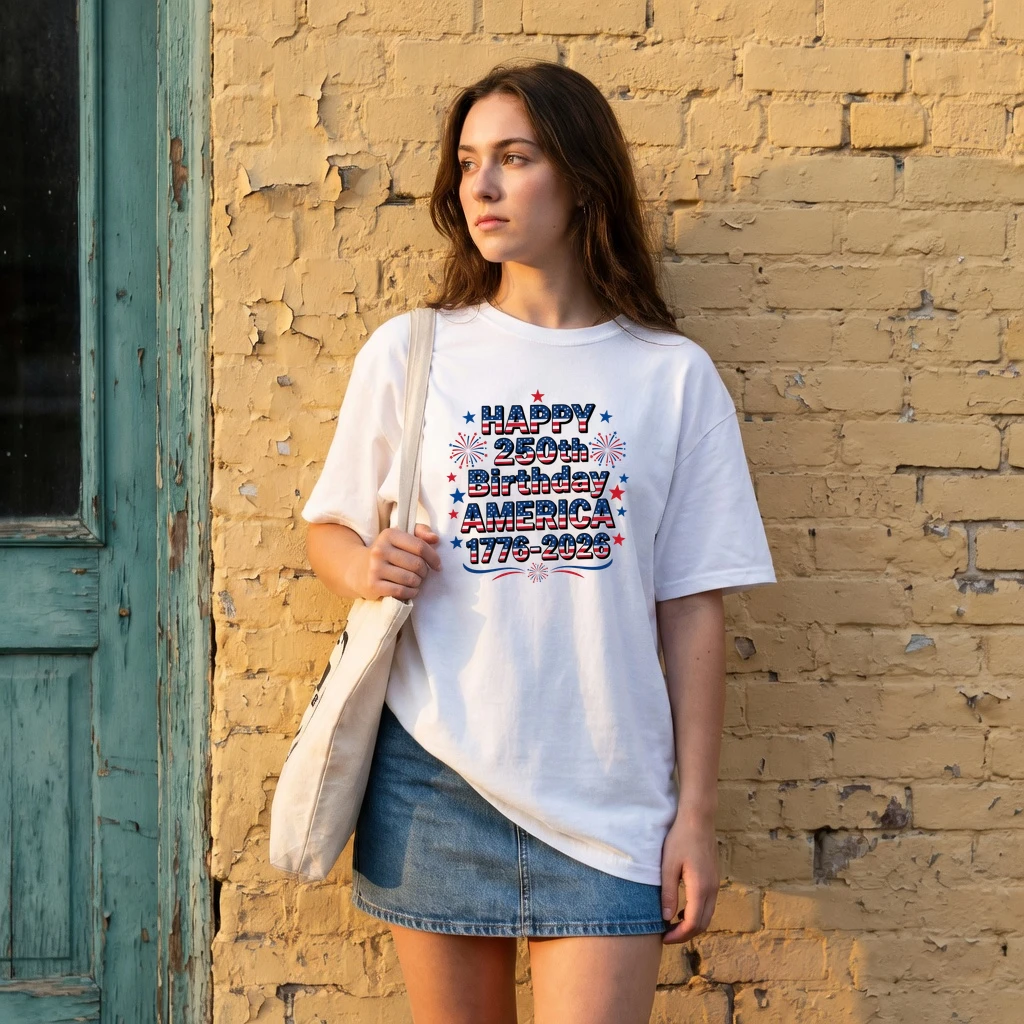 USA 250th Anniversary Independence Day T-Shirt