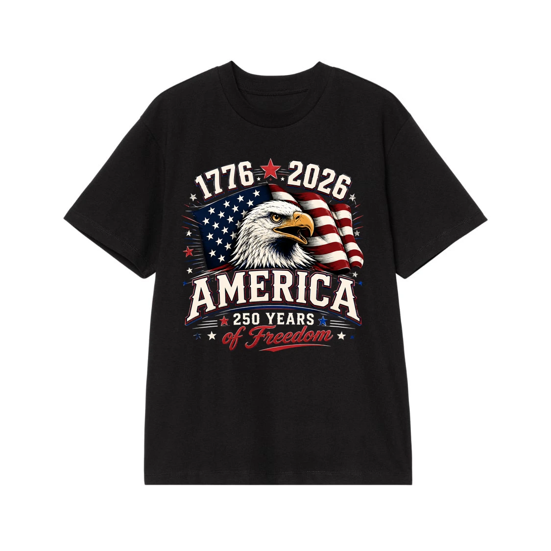 Patriotic Eagle America 250th Anniversary T-Shirt