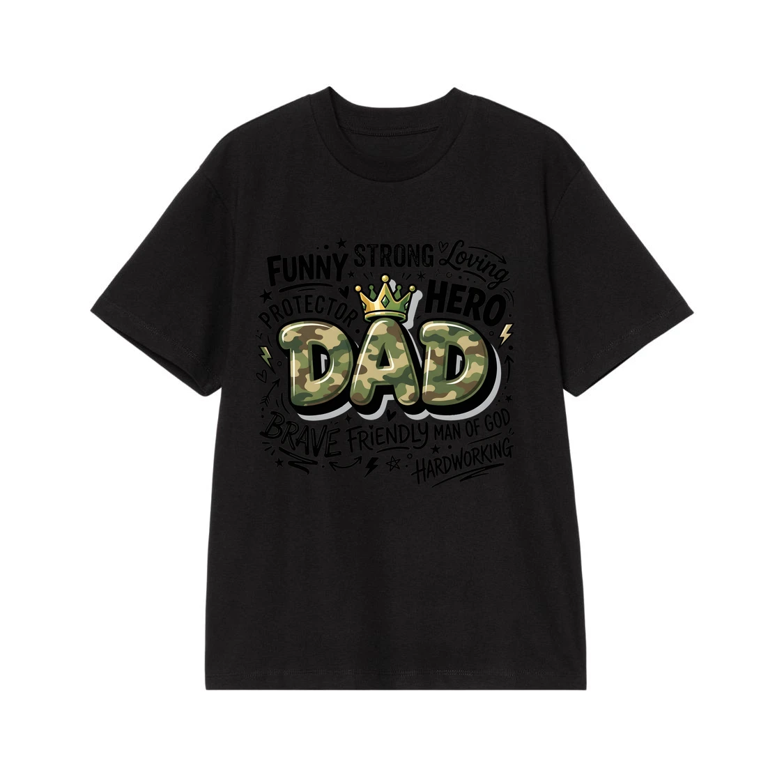 Strong Loving Dad Hero Protector T-Shirt