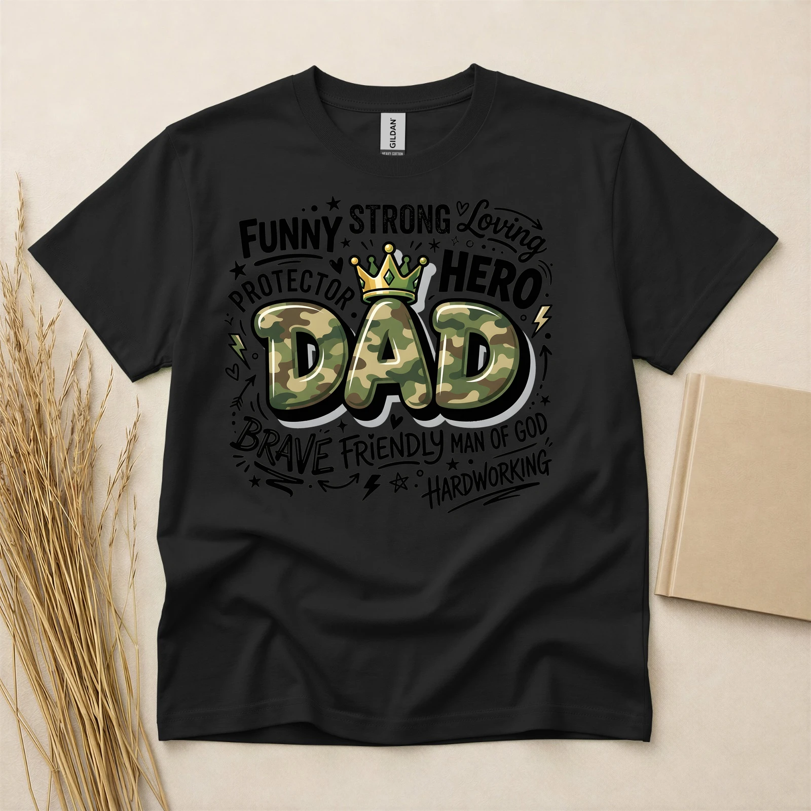 Strong Loving Dad Hero Protector T-Shirt