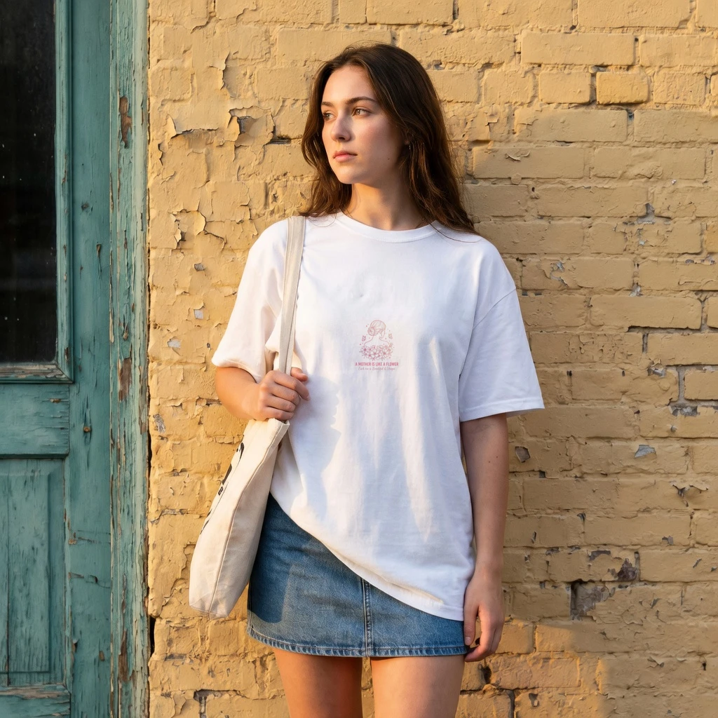 A Mother Is Like A Flower Beautiful & Unique Mother's Day T-Shirt