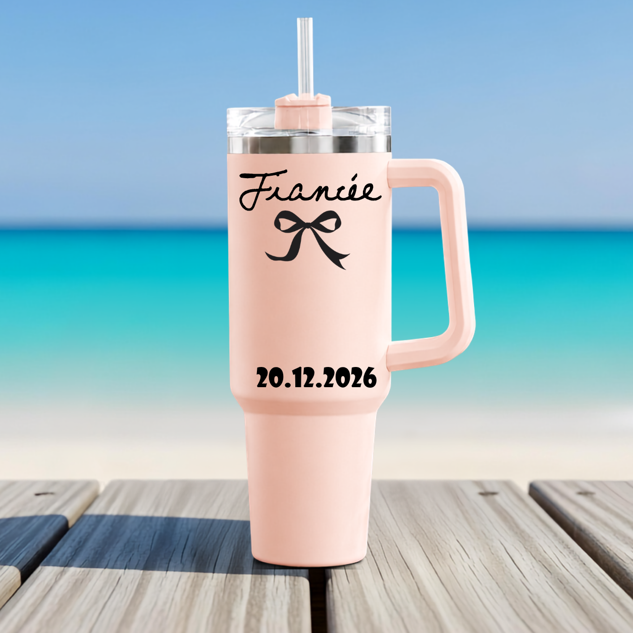Personalized Fiancé Fiancée Tumbler Engagement Gift