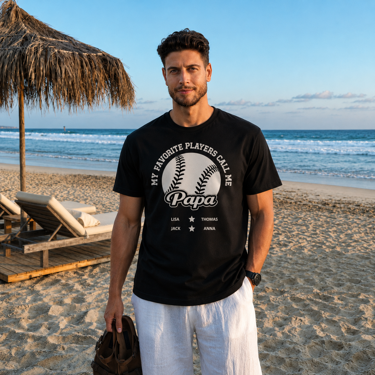 My Favorite Players Call Me Papa Personalized T-Shirt