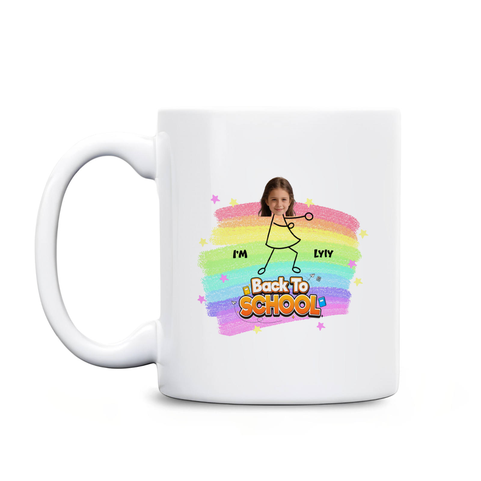 Personalized Back to School Mug with Photo – Custom Kids Coffee Mug Gift for Boys & Girls