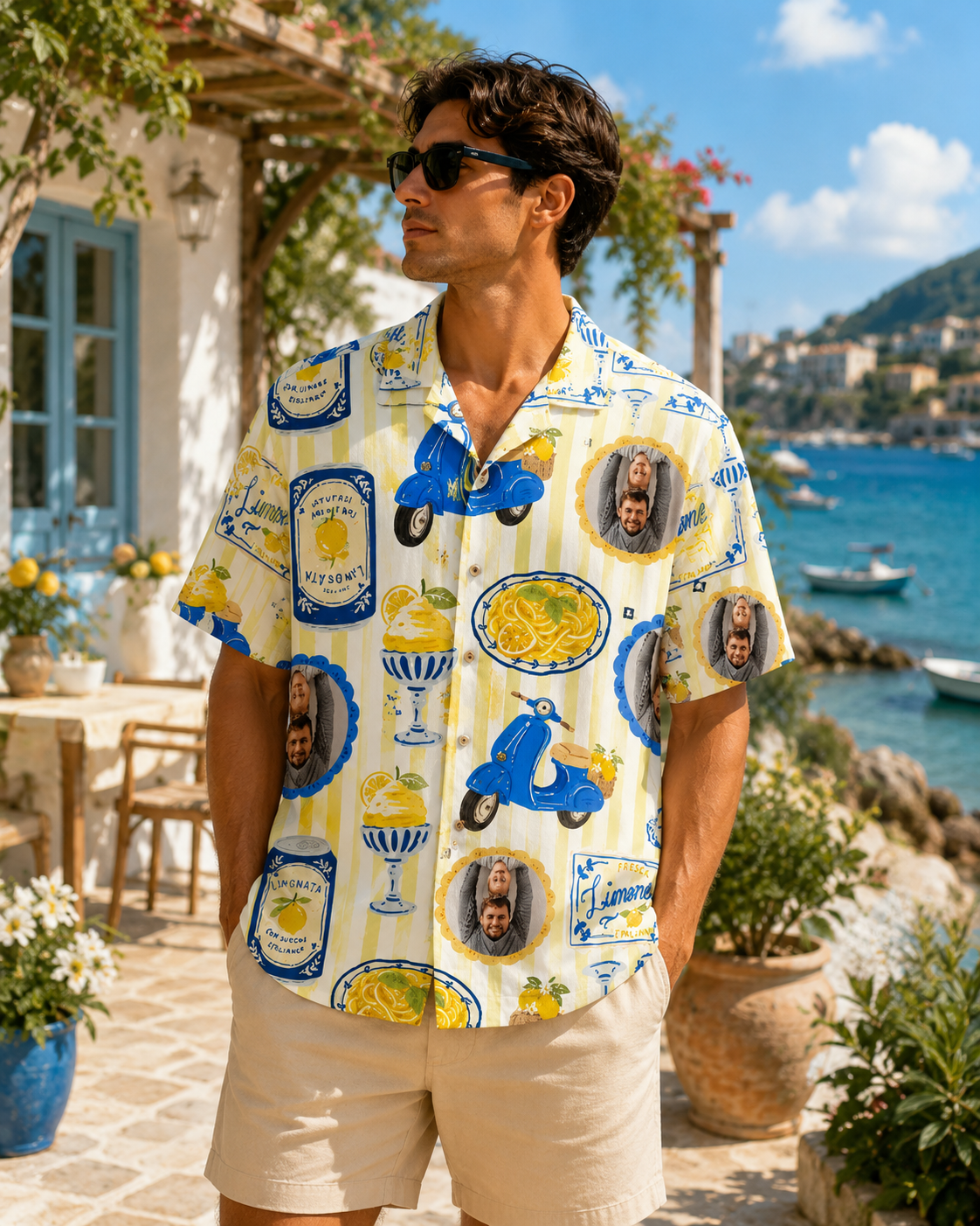 Personalized "Photo-Frame" Aloha Shirt
