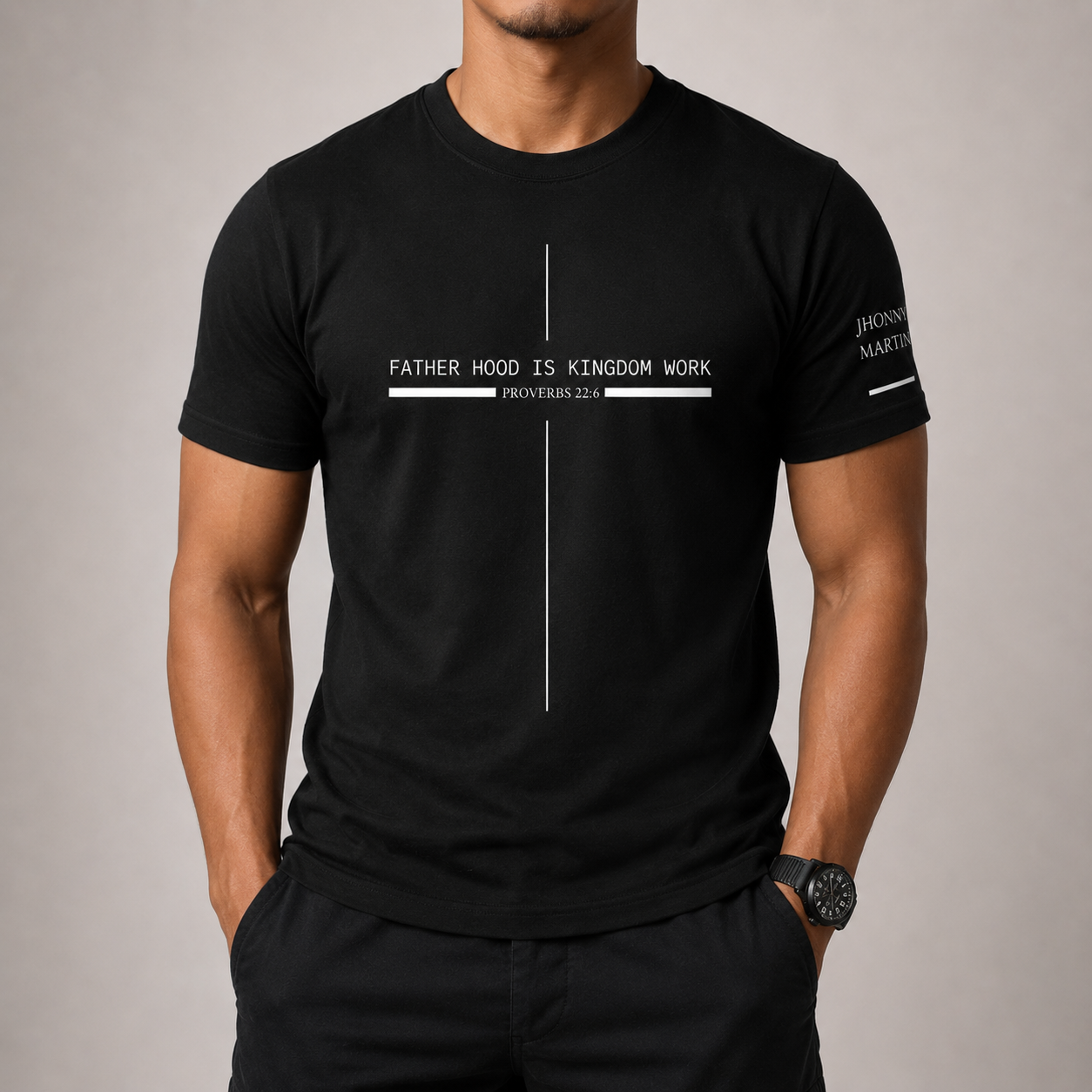 Fatherhood Is Kingdom Work - Personalized Shirt
