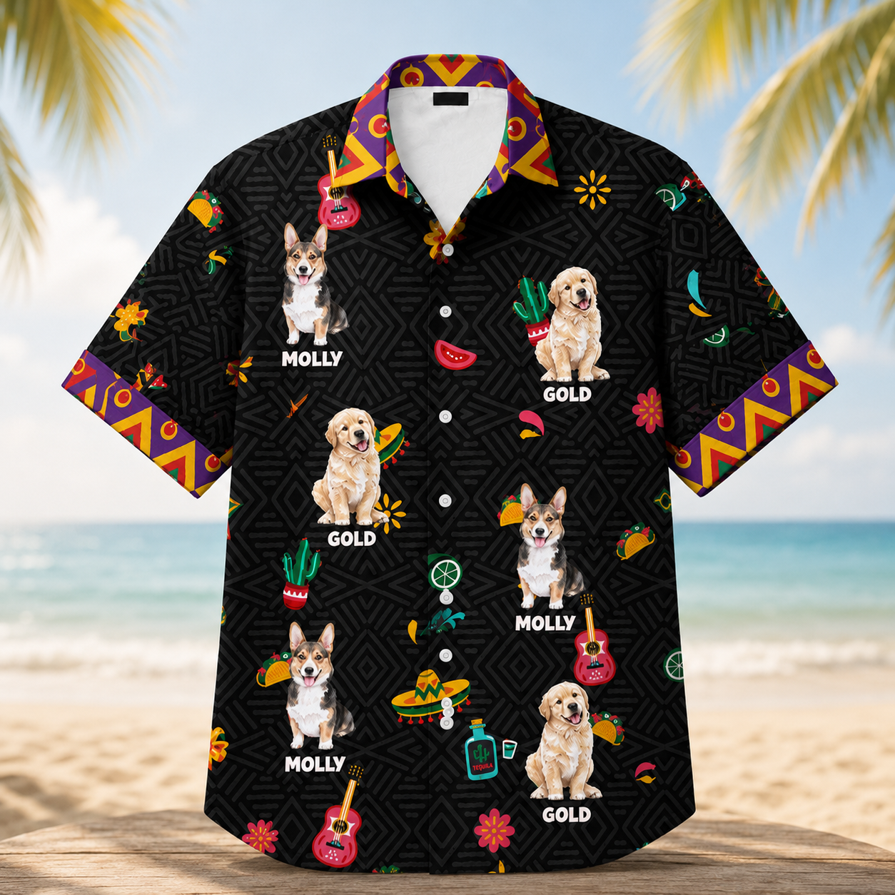 Personalized Hawaiian Shirt with Pet Photo, Funny Pet Lover Summer Gift