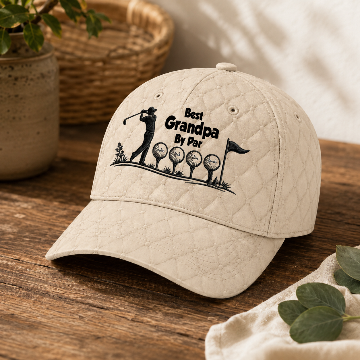 Custom Hat, All Over Print Classic Cap - Personalized Birthday Golf Gifts For Dad, Grandpa - Golf Days With Dad