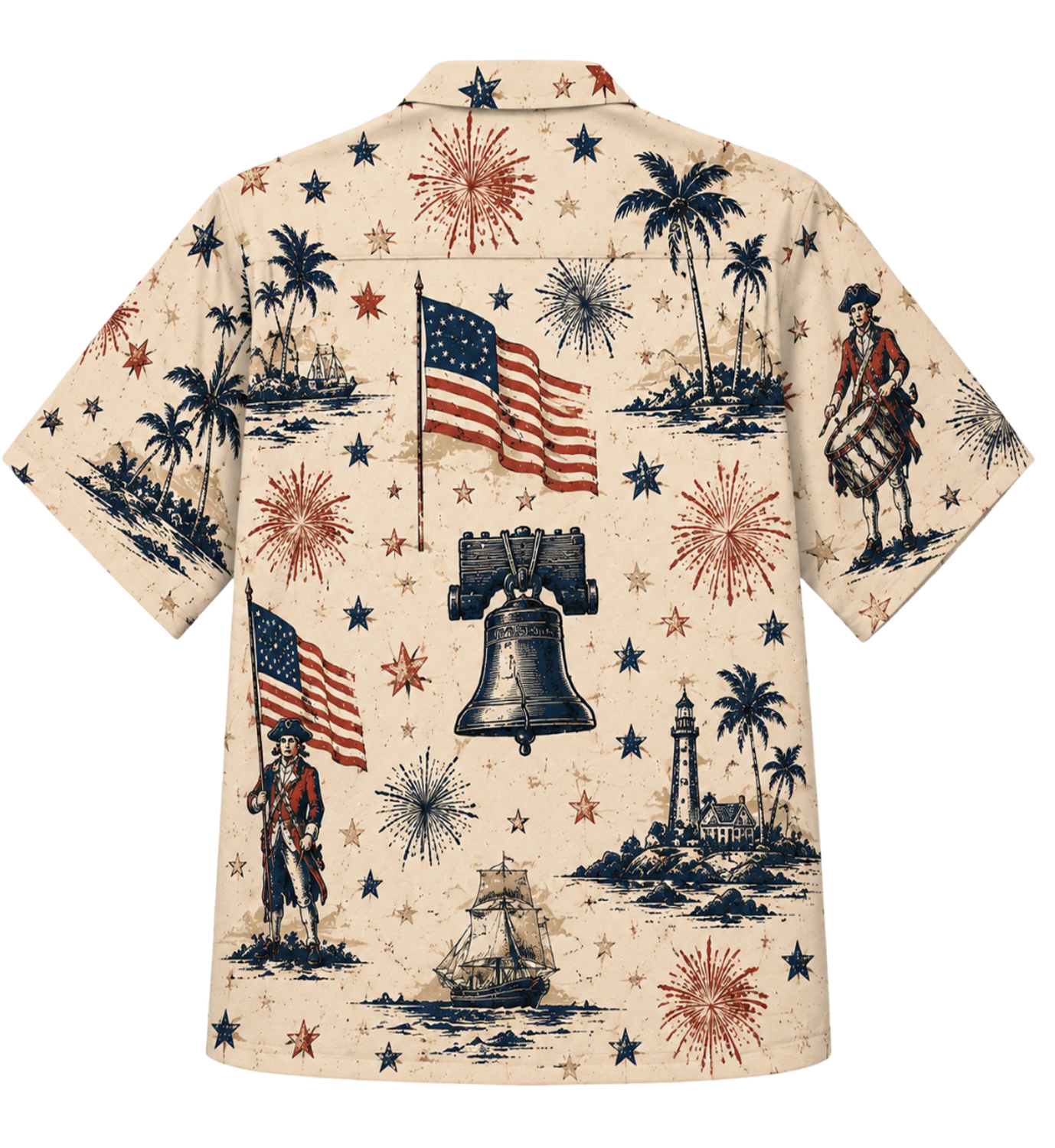 250 Years of America Hawaiian Shirt, Spirit of 76 Patriotic 4th of July 1776-2026 AOP Hawaii Shirt
