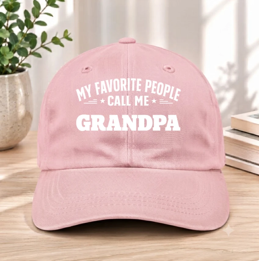 Personalized Dad Hat – My Favorite People Call Me Dad Custom Embroidered Cap