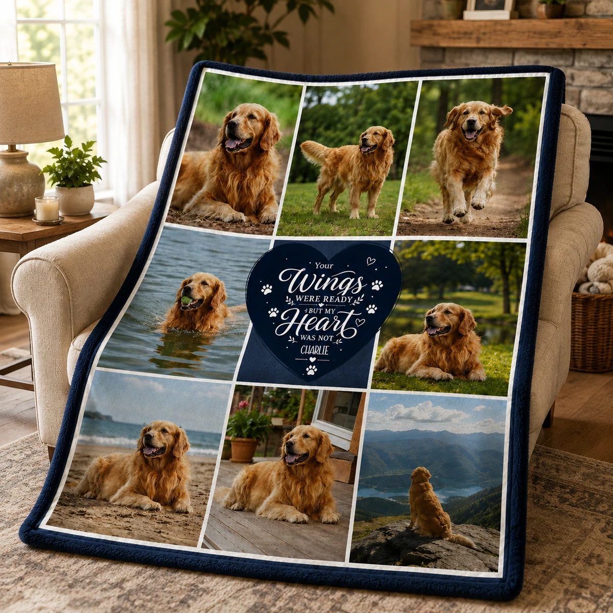 Custom Photo My Hardest Goodbye - Personalized Photo Blanket