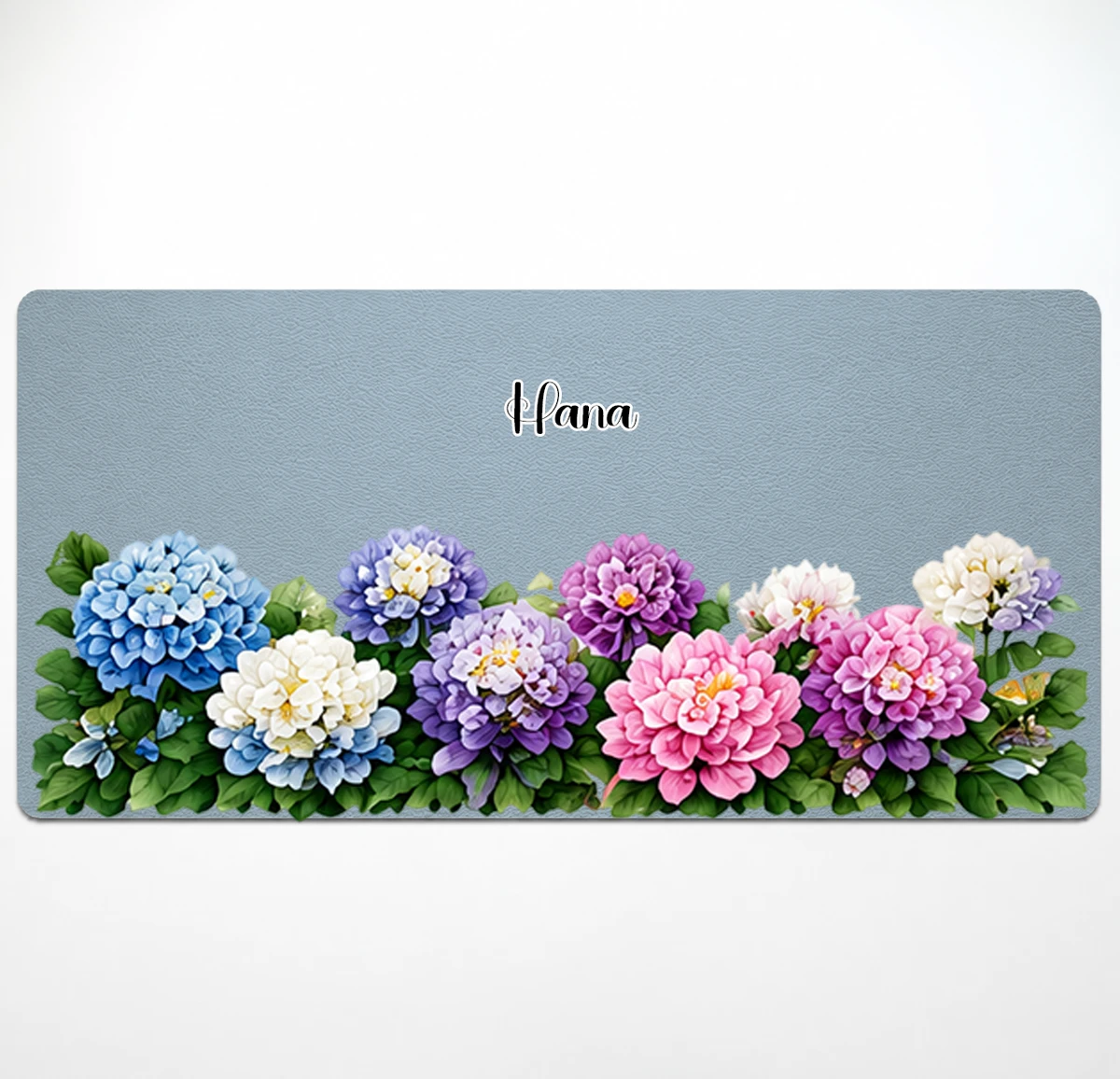 Custom Birth Flower & Name For Her, Coworkers, Friends, Teacher - Personalized Desk Mat