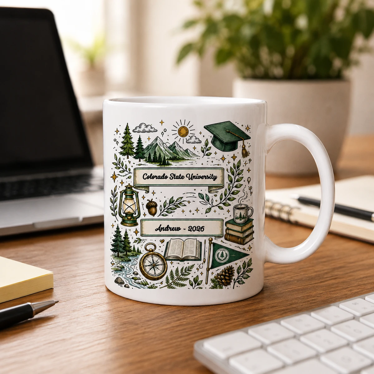 Custom College University Gift For Graduation - Personalized Mug