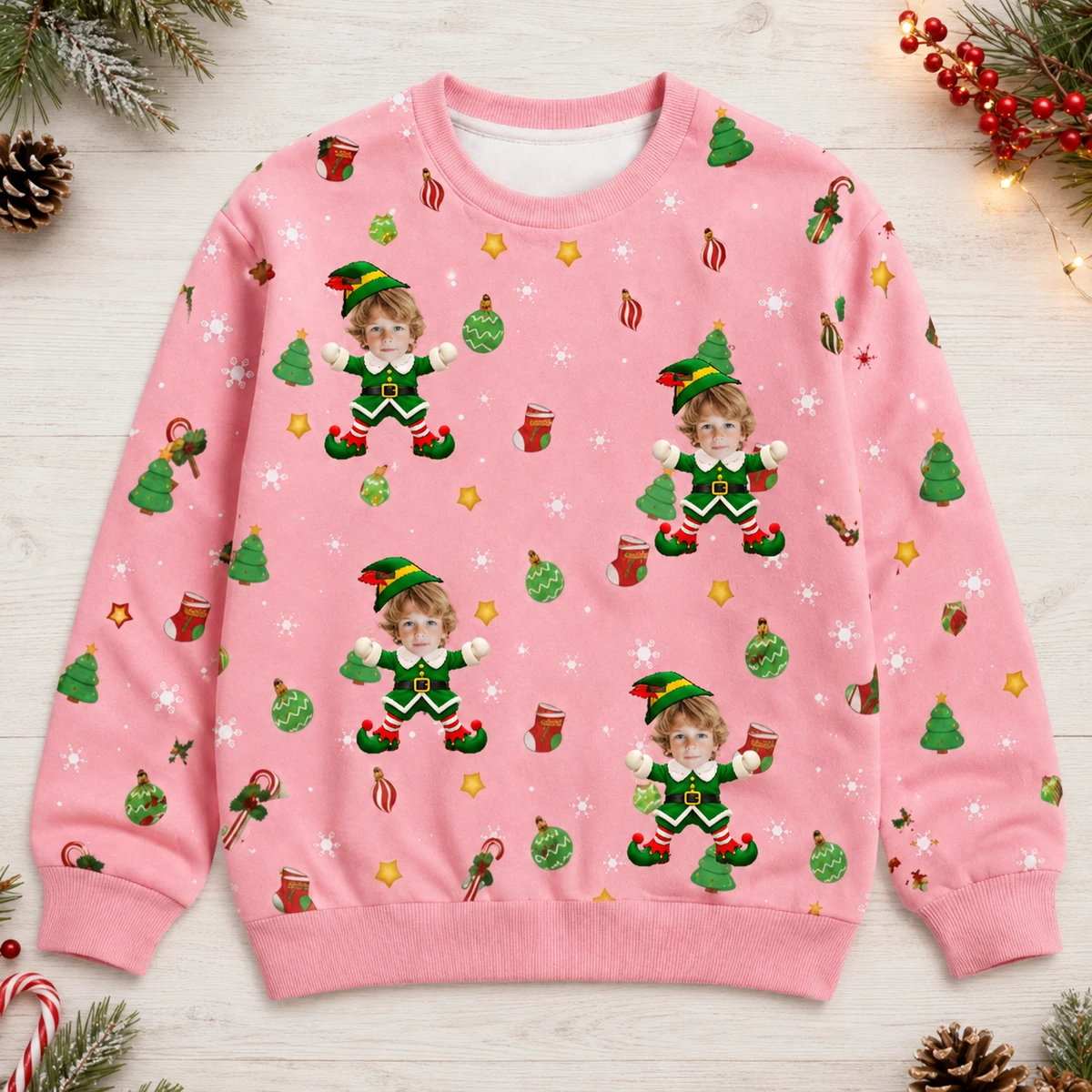 Custom Kids Face Ugly Christmas Sweater - Choose Character Personalized Sweater