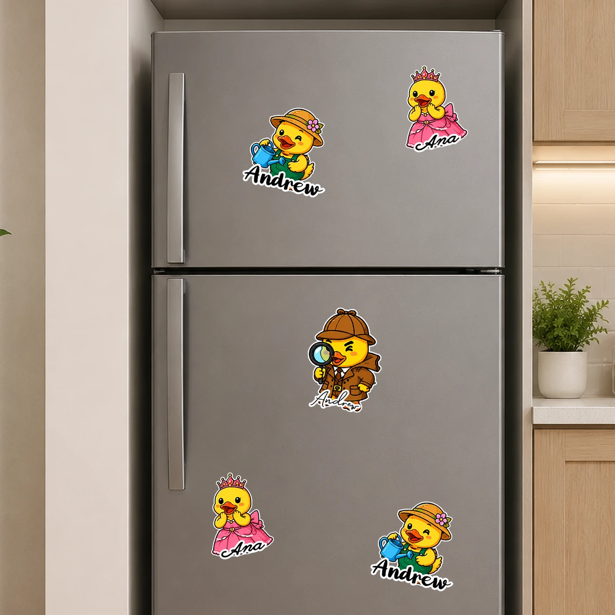 Cute Duck - Cruise Door Signs Stateroom Decor Cruising Family Vacation, Girls Trip - Personalized Magnet