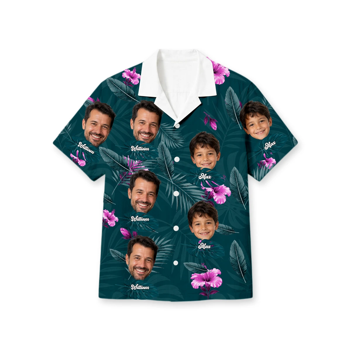 Personalized Father's Day Gift For Dog Dad, Upload Photo Dog And Face Hawaiian Shirt