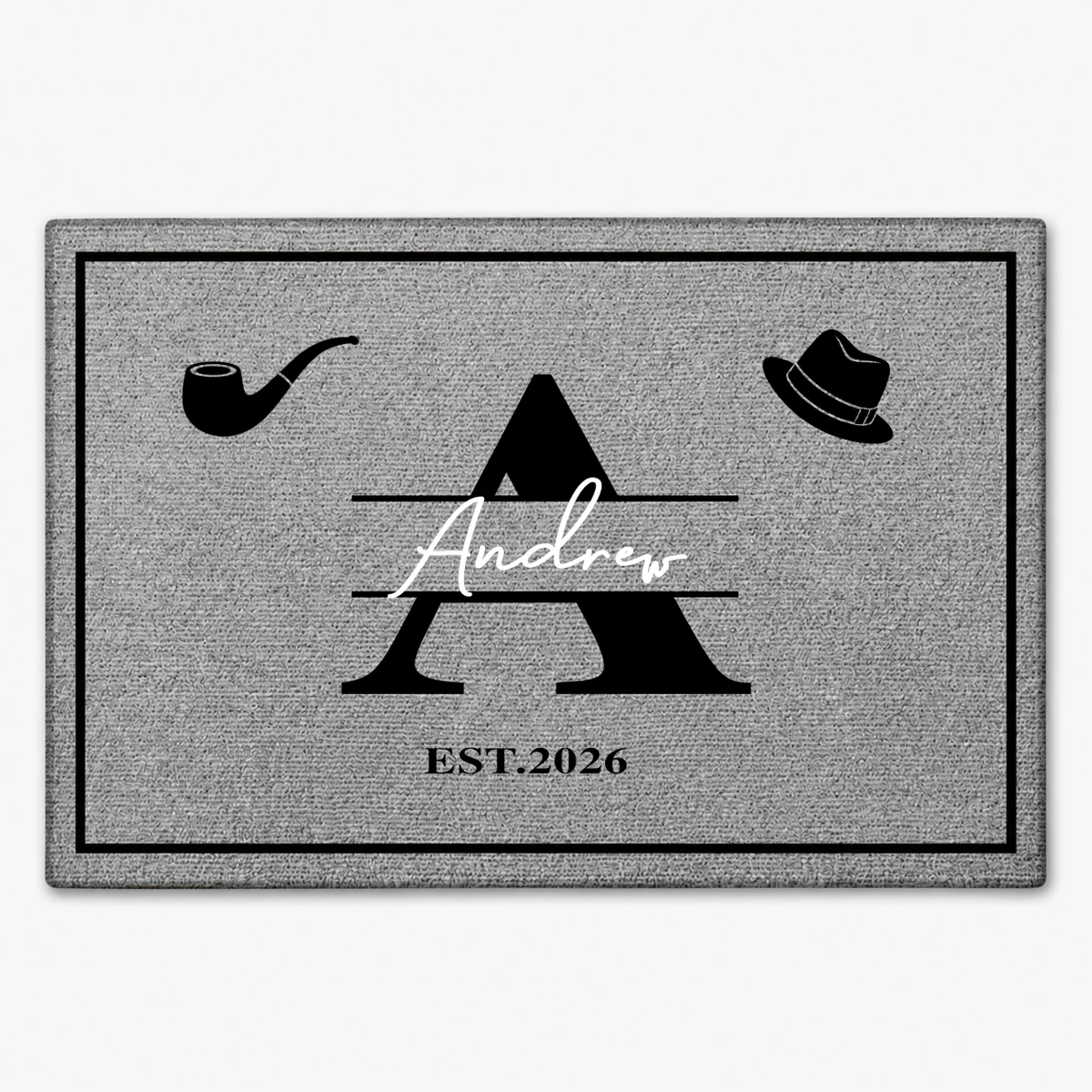Monogram Family Name - Personalized Doormat