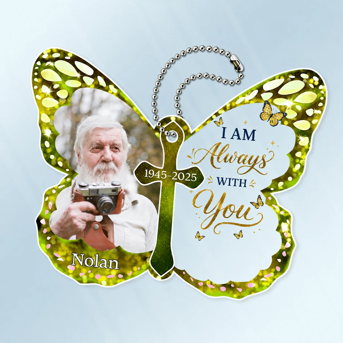 Custom Photo I Am Always With You - Personalized Acrylic Car Hanger