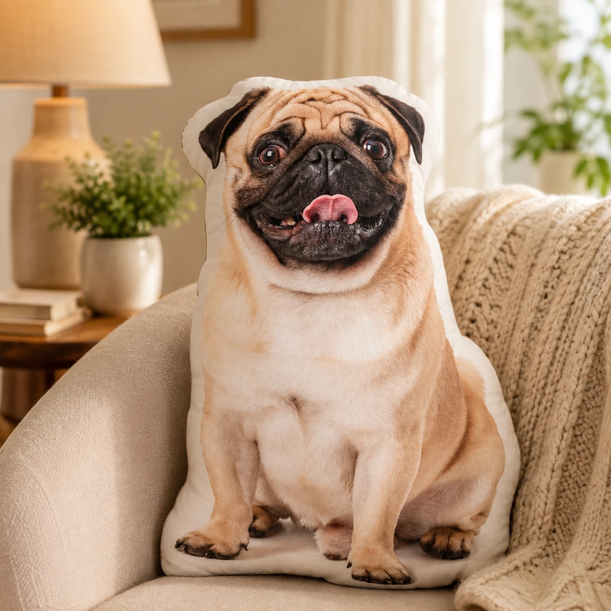 Custom Pet Photo Pillow - Personalized Photo Custom Shaped Pillow