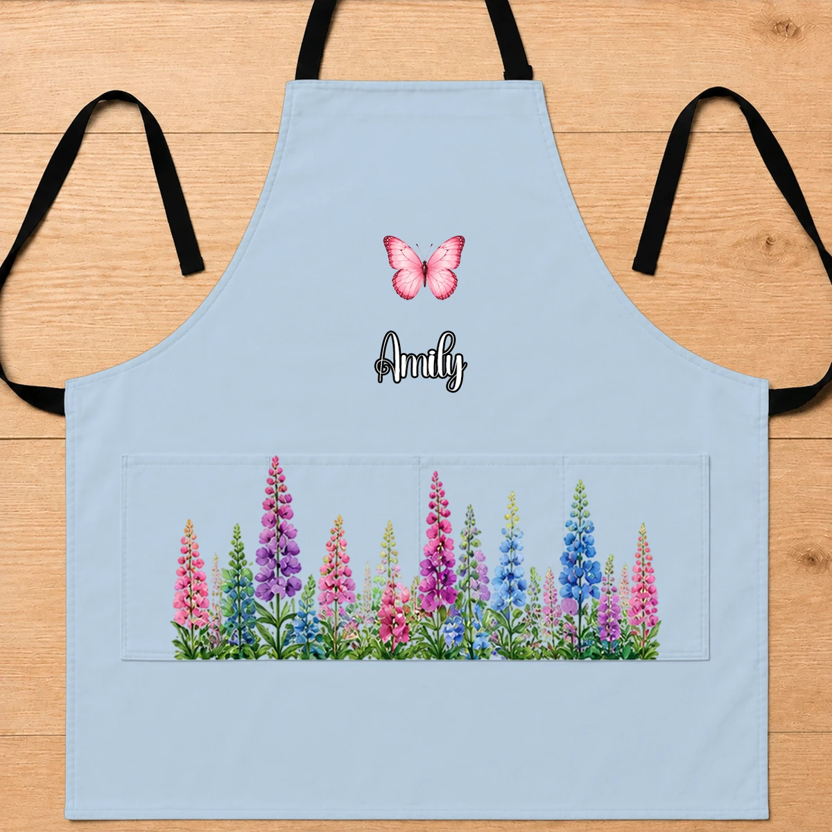 Birth Month Flower Watercolor Blooming In Love - Personalized Apron