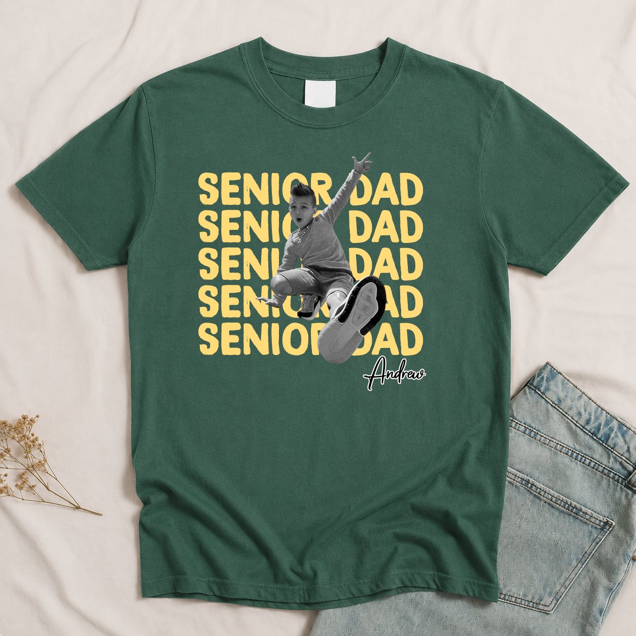 Vintage Photo And Year Senior - Personalized Shirt