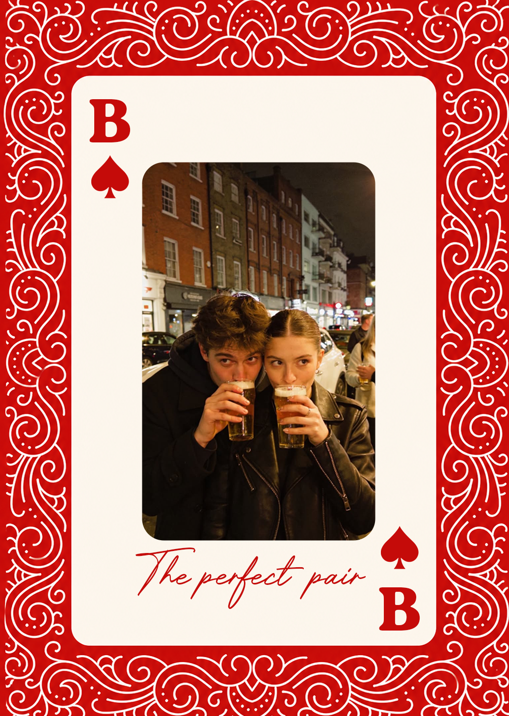 King And Queen Custom Couples Photo How Luck We Are - Personalized Photo Poster
