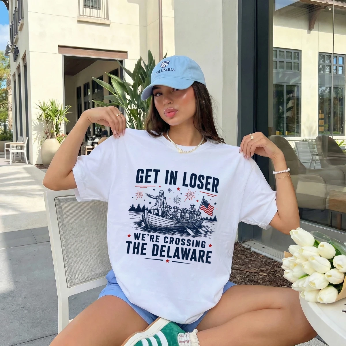 Get in Loser We're Crossing the Delaware - Personalized 2D Unisex T-shirt